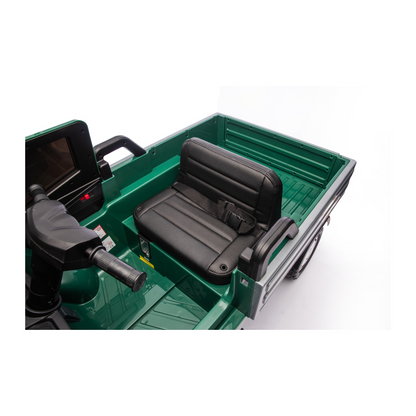 Macchina Elettrica Bambini Piaggio Apecar 12V con Telecomando 2 Motori Luci LED Cassone Posteriore