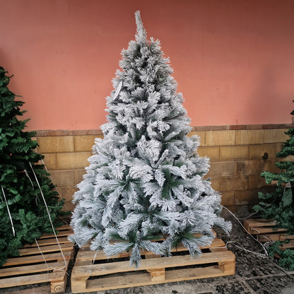 Christmas Tree Various Sizes Aprica Snow Covered PVC HIGH QUALITY 150 / 180 / 210 / 240 CM Height