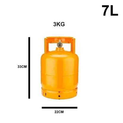 Bombola Gas GPL Ricaricabile Eurocamping 1 Kg, 2 Kg, 3 Kg e 5 Kg Made in Italy – Completa di Rubinetto per Campeggio, Barbecue, Fornelli e Fornelloni