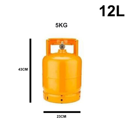 Bombola Gas GPL Ricaricabile Eurocamping 1 Kg, 2 Kg, 3 Kg e 5 Kg Made in Italy – Completa di Rubinetto per Campeggio, Barbecue, Fornelli e Fornelloni