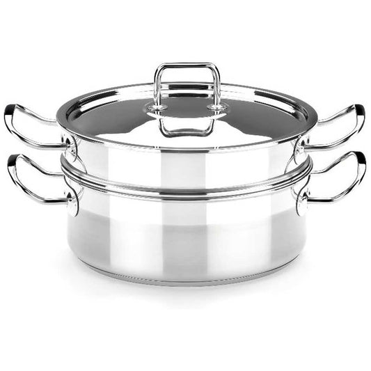 BRA Professional - Steam Cooking Set with Lid 18/10 Stainless Steel