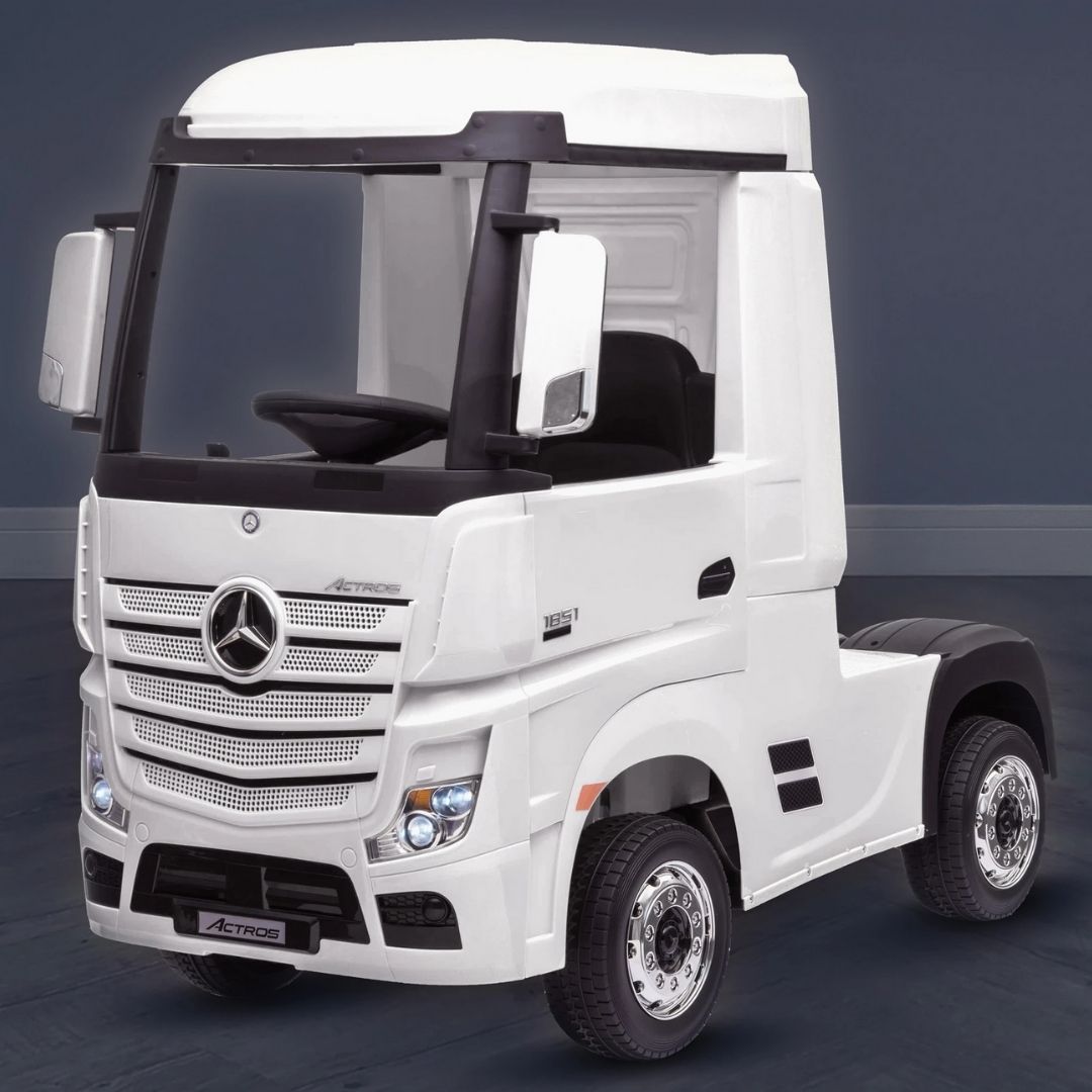 Mercedes Actros Camion Elettrico per Bambini New  24v Full Optional 4X4 Ruote in Gomma