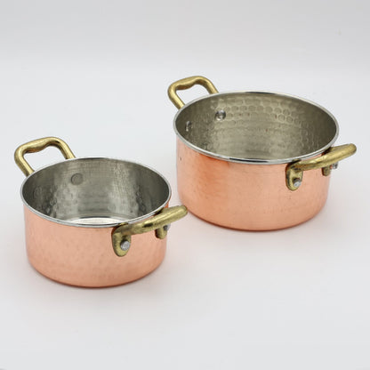 COPPER PANS FOR SERVING