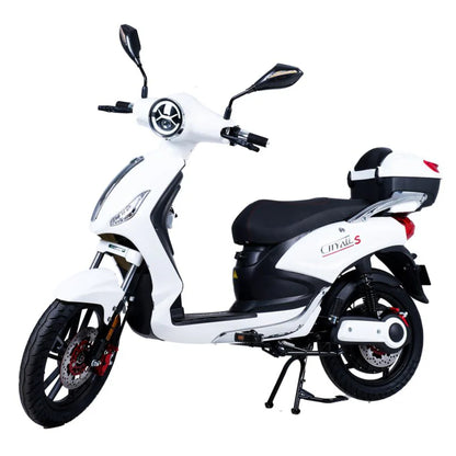 CityAll S Motorino Elettrico 1000W Bianco Lucido – Scooter Elettrico 60V 20Ah Omologabile Targabile Bluetooth NFC