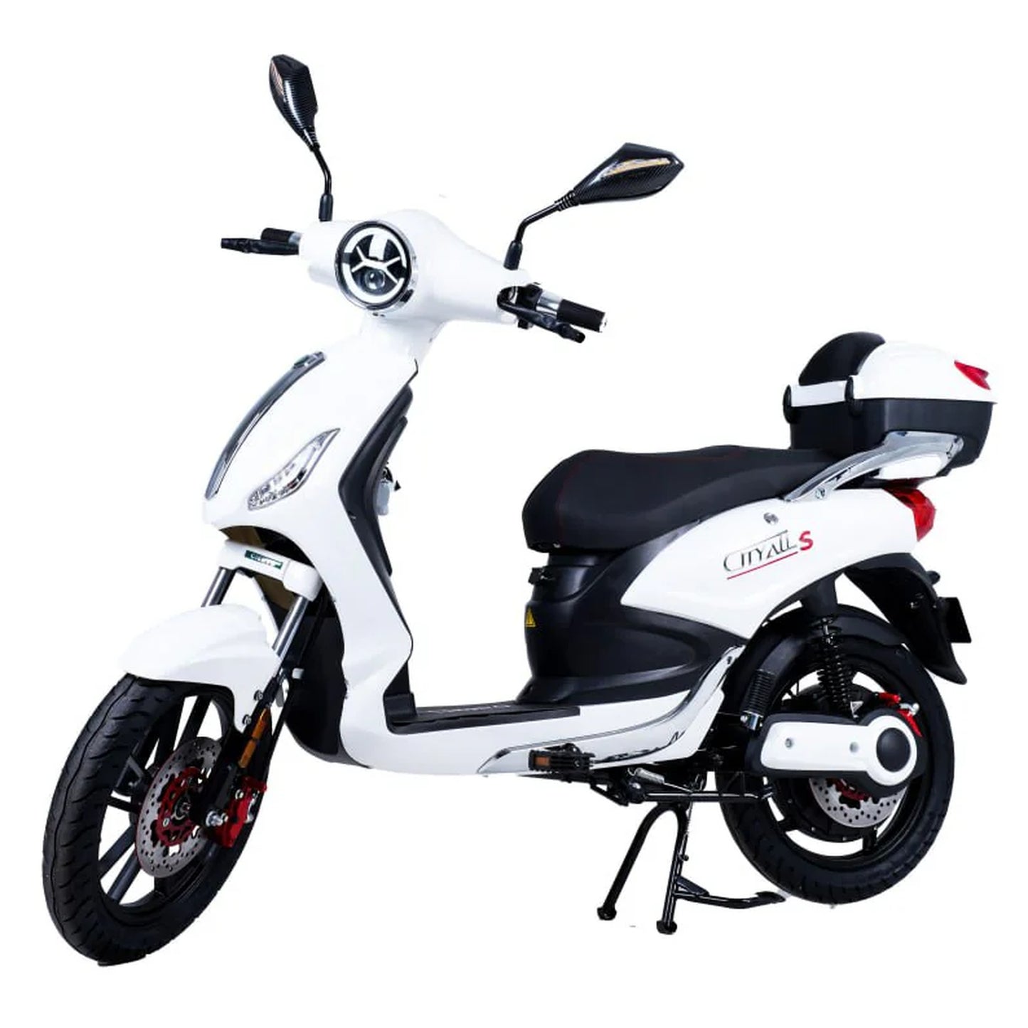 CityAll S Motorino Elettrico 1000W Bianco Lucido – Scooter Elettrico 60V 20Ah Omologabile Targabile Bluetooth NFC