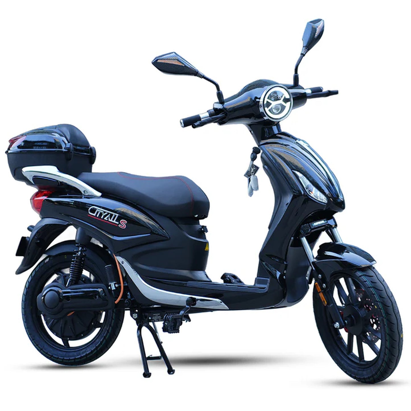 CityAll S Motorino Elettrico 1000W Nero Lucido – Scooter Elettrico 60V 20Ah Omologabile Targabile Bluetooth NFC