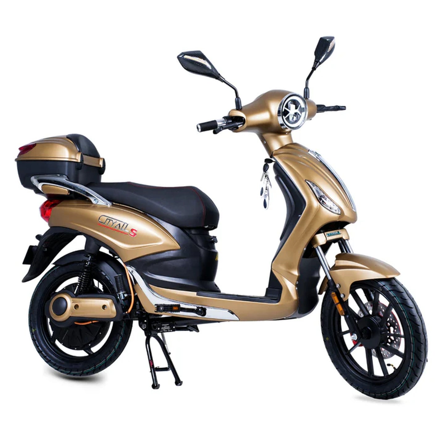 CityAll S Motorino Elettrico 1000W Gold – Scooter Elettrico 60V 20Ah Omologabile Targabile Bluetooth NFC