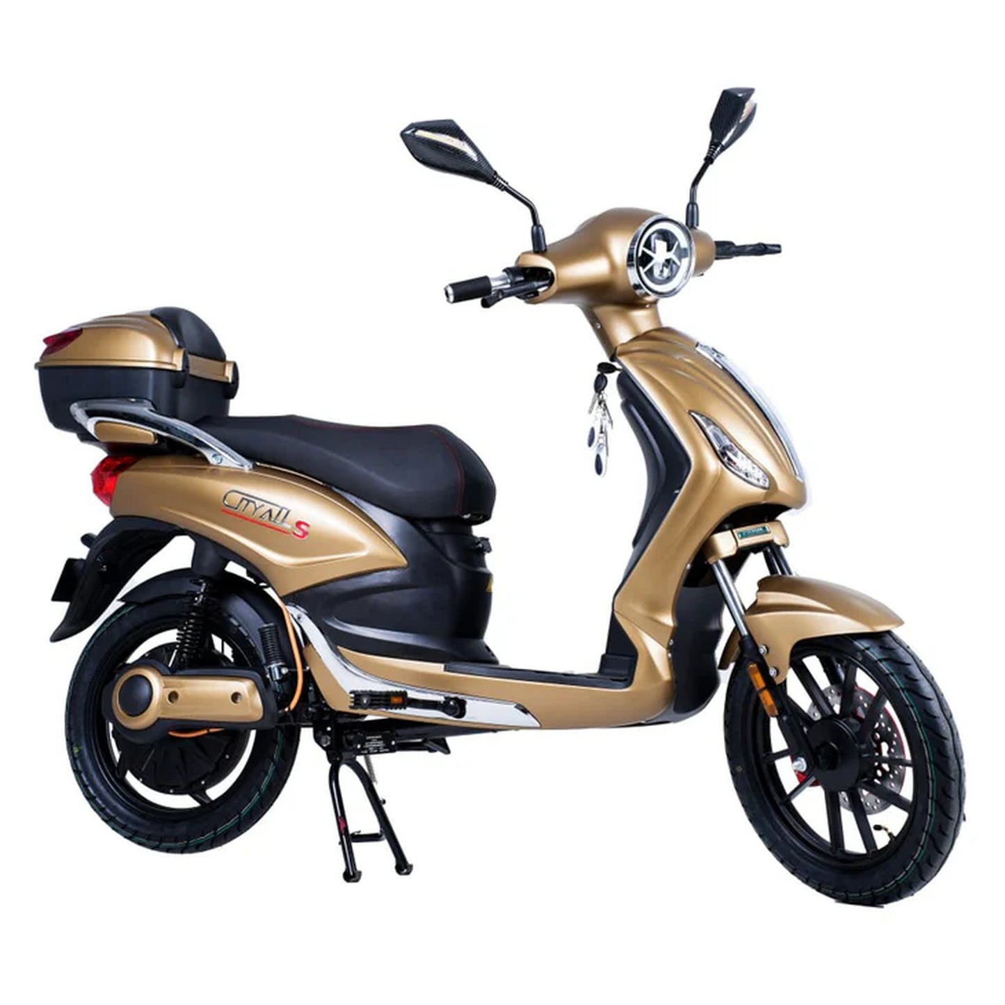 CityAll S Motorino Elettrico 1000W Gold – Scooter Elettrico 60V 20Ah Omologabile Targabile Bluetooth NFC