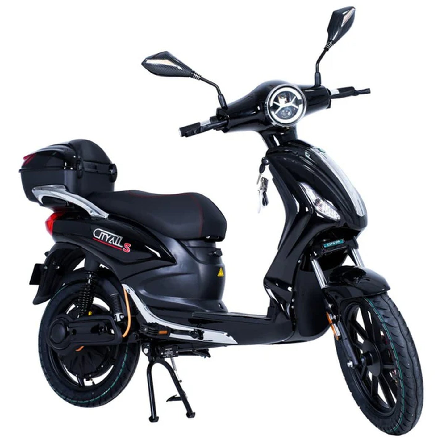 CityAll S Motorino Elettrico 1000W Nero Lucido – Scooter Elettrico 60V 20Ah Omologabile Targabile Bluetooth NFC