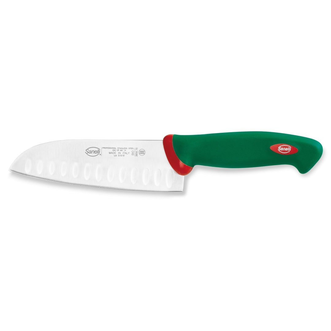 Coltello Santoku Olivato 16 cm - Linea Premana Professional