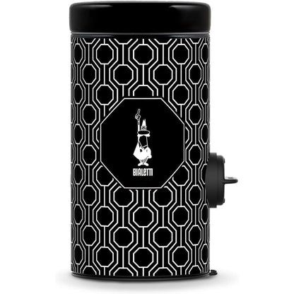 Bialetti Dosacaffè per Moka – Dosatore Caffè Macinato con Contenitore Salvafreschezza Nero e Bianco 1-9 Tazze