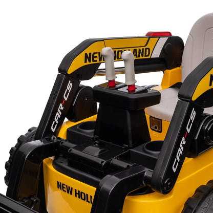 New Holland Excavator Electric Car for Kids 12V