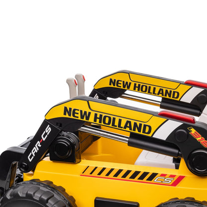 New Holland Excavator Electric Car for Kids 12V