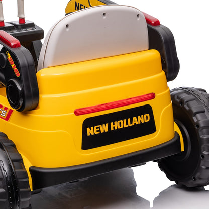 New Holland Excavator Electric Car for Kids 12V