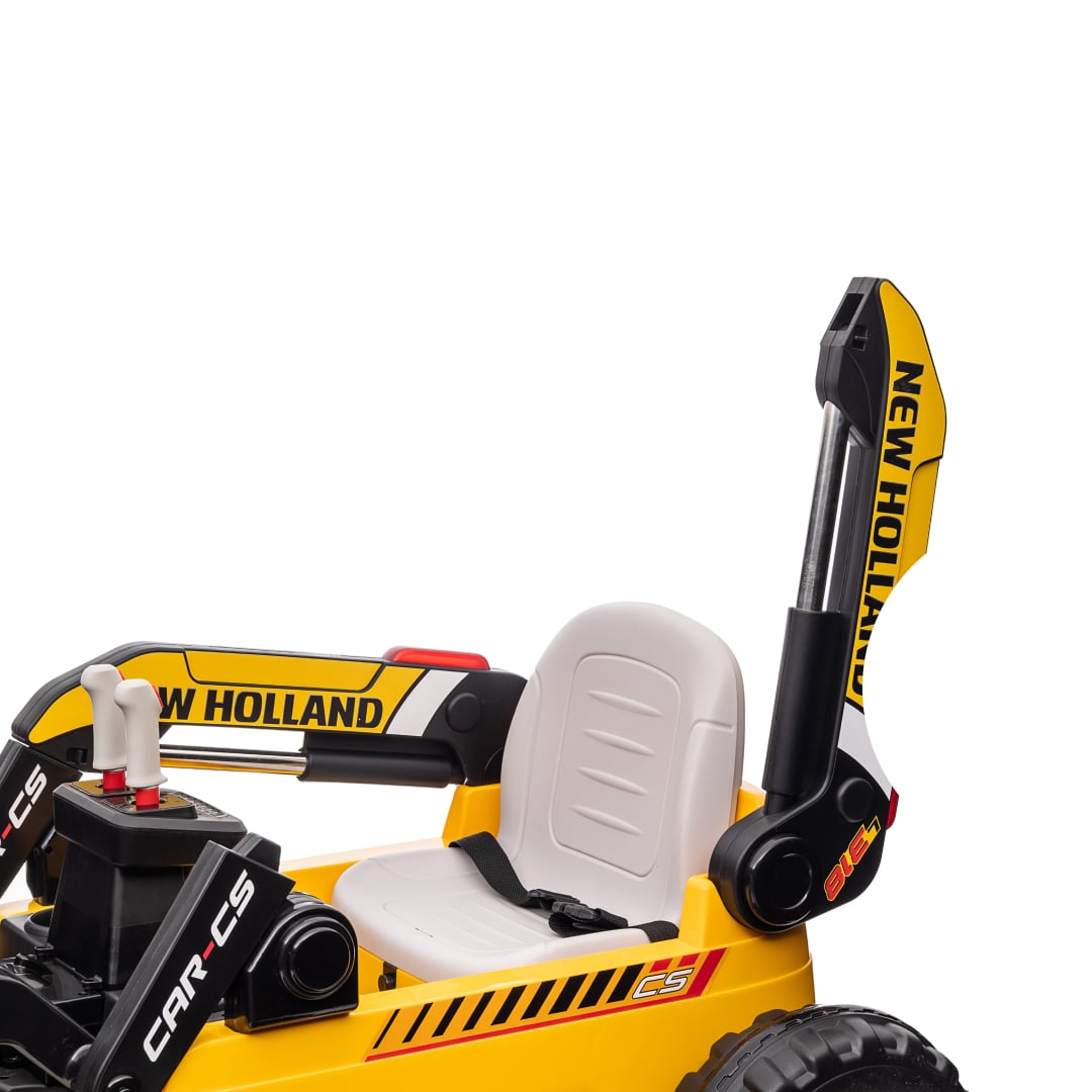 New Holland Excavator Electric Car for Kids 12V