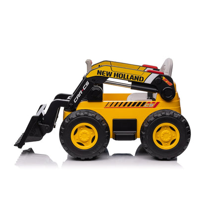 New Holland Excavator Electric Car for Kids 12V