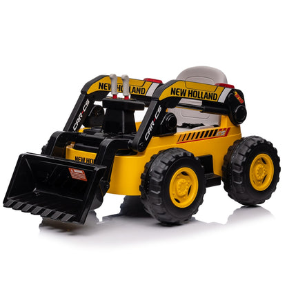 New Holland Excavator Electric Car for Kids 12V