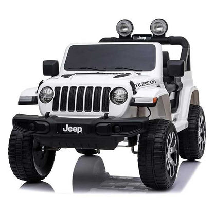 Jeep Rubicon Macchina Elettrica per Bambini Full Optional 4x4 Ruote In Gomma