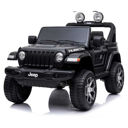 Jeep Rubicon Macchina Elettrica per Bambini Full Optional 4x4 Ruote In Gomma