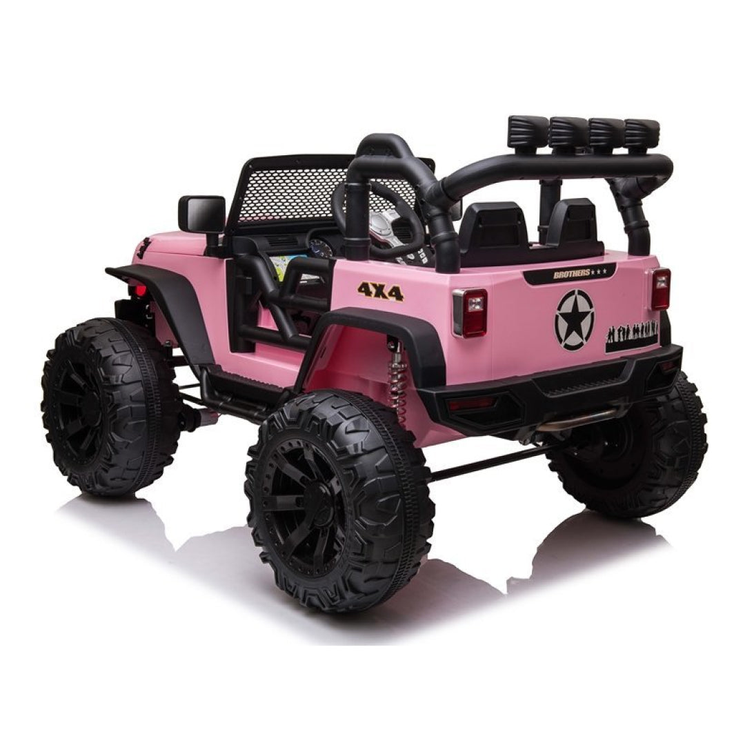 Jeep Unika Macchina Elettrica per Bambini 24v Full Optional Motori 200W Ruote in Gomma