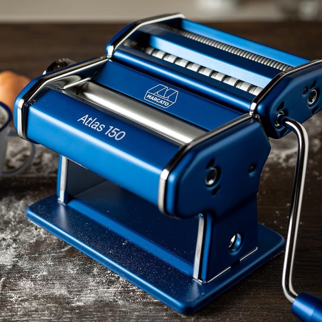 Marcato Macchina per la Pasta Atlas 150 Compatibile con 12 Formati Extra, Made in Italy, Disponibile in Vari Colori