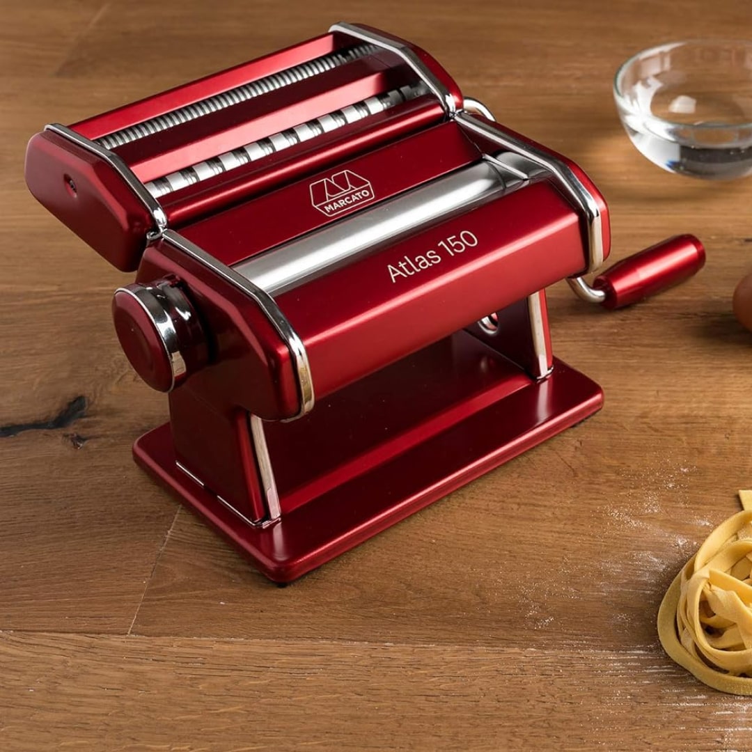 Marcato Macchina per la Pasta Atlas 150 Compatibile con 12 Formati Extra, Made in Italy, Disponibile in Vari Colori