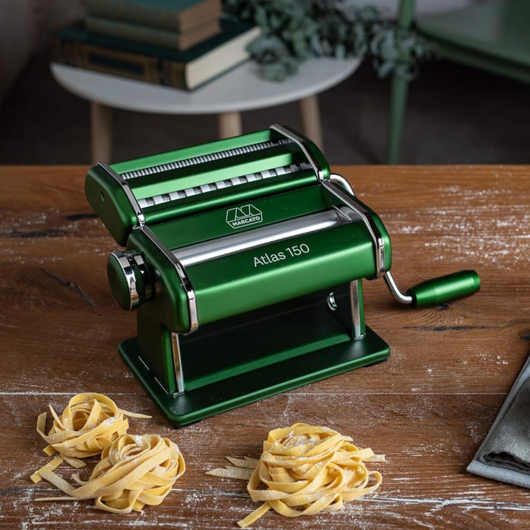Marcato Macchina per la Pasta Atlas 150 Compatibile con 12 Formati Extra, Made in Italy, Disponibile in Vari Colori