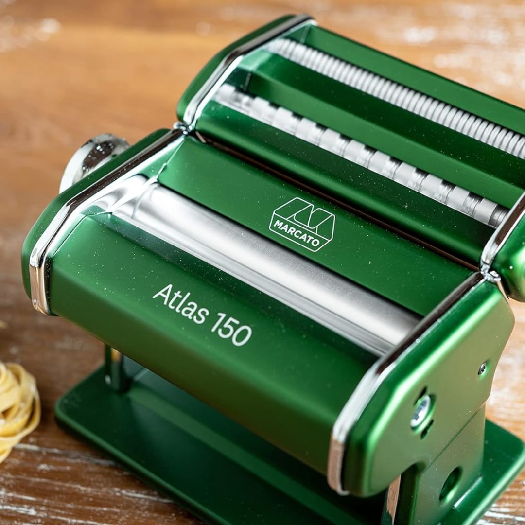 Marcato Macchina per la Pasta Atlas 150 Compatibile con 12 Formati Extra, Made in Italy, Disponibile in Vari Colori