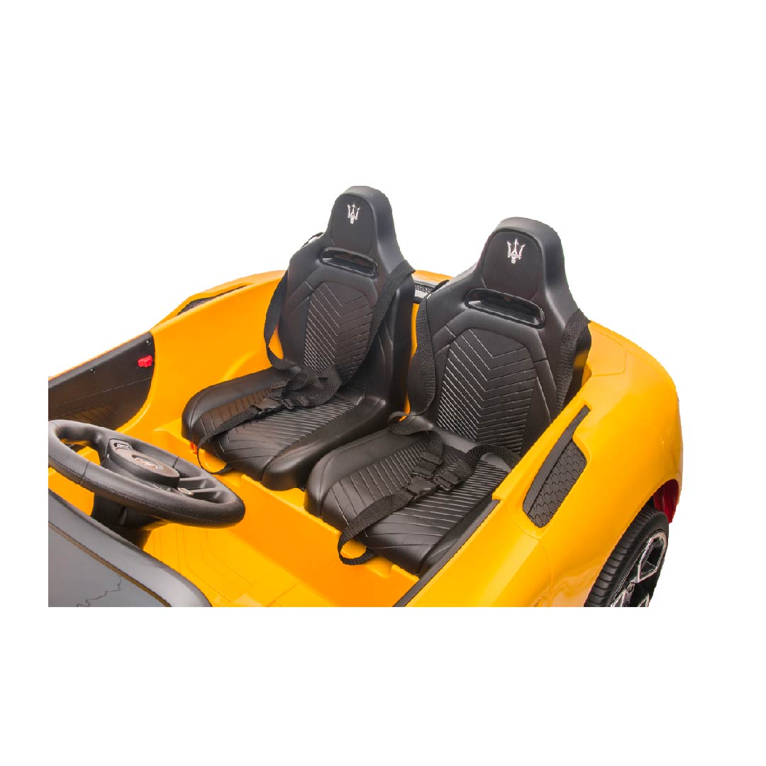 Maserati MC20 Coche Correpasillos Eléctrico para Niños 12v 2 Asientos Extra Grandes con TV con Pantalla Táctil