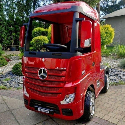 Mercedes Actros Camion Elettrico per Bambini New  24v Full Optional 4X4 Ruote in Gomma