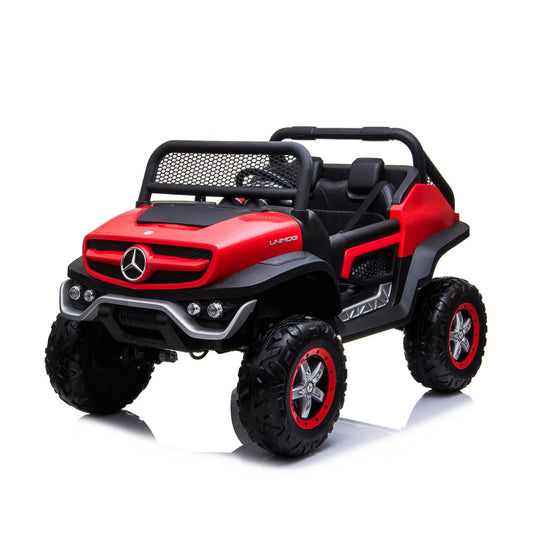 Mercedes Benz Unimog Electric Ride-On Car for Kids + Touch Screen TV