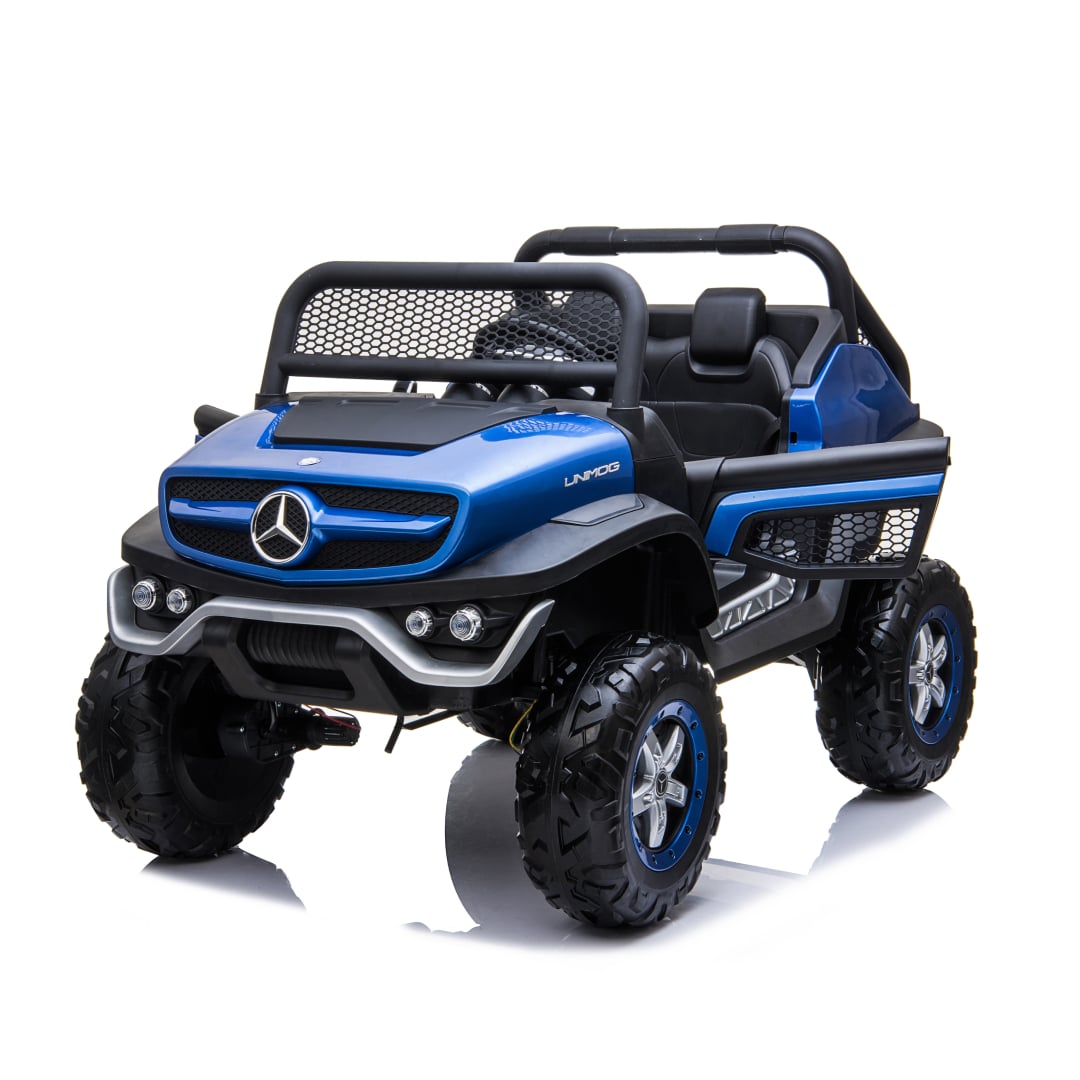 Mercedes Benz Unimog Electric Ride-On Car for Kids + Touch Screen TV