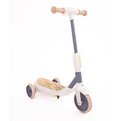 Deluxe Electric Scooter for Kids + Helmet and Knee Pads LED Lights