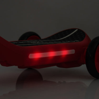 Deluxe Electric Scooter for Kids + Helmet and Knee Pads LED Lights