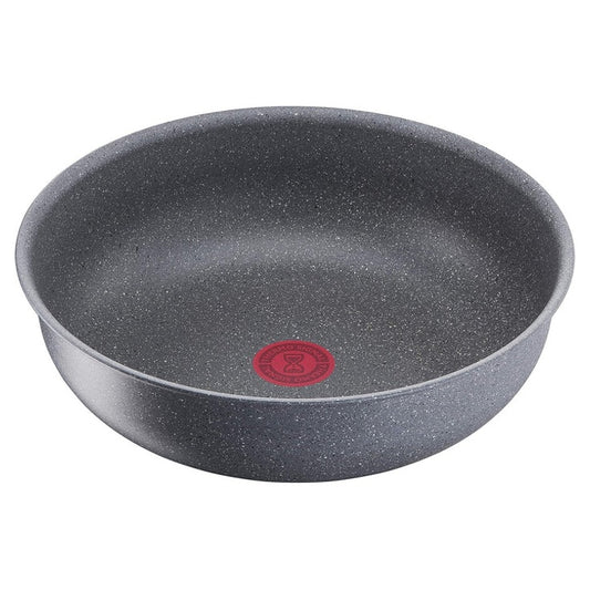 Lagostina Ingenio Mineral Green Wok Inducción 28 cm, Aluminio Antiadherente, Efecto Piedra