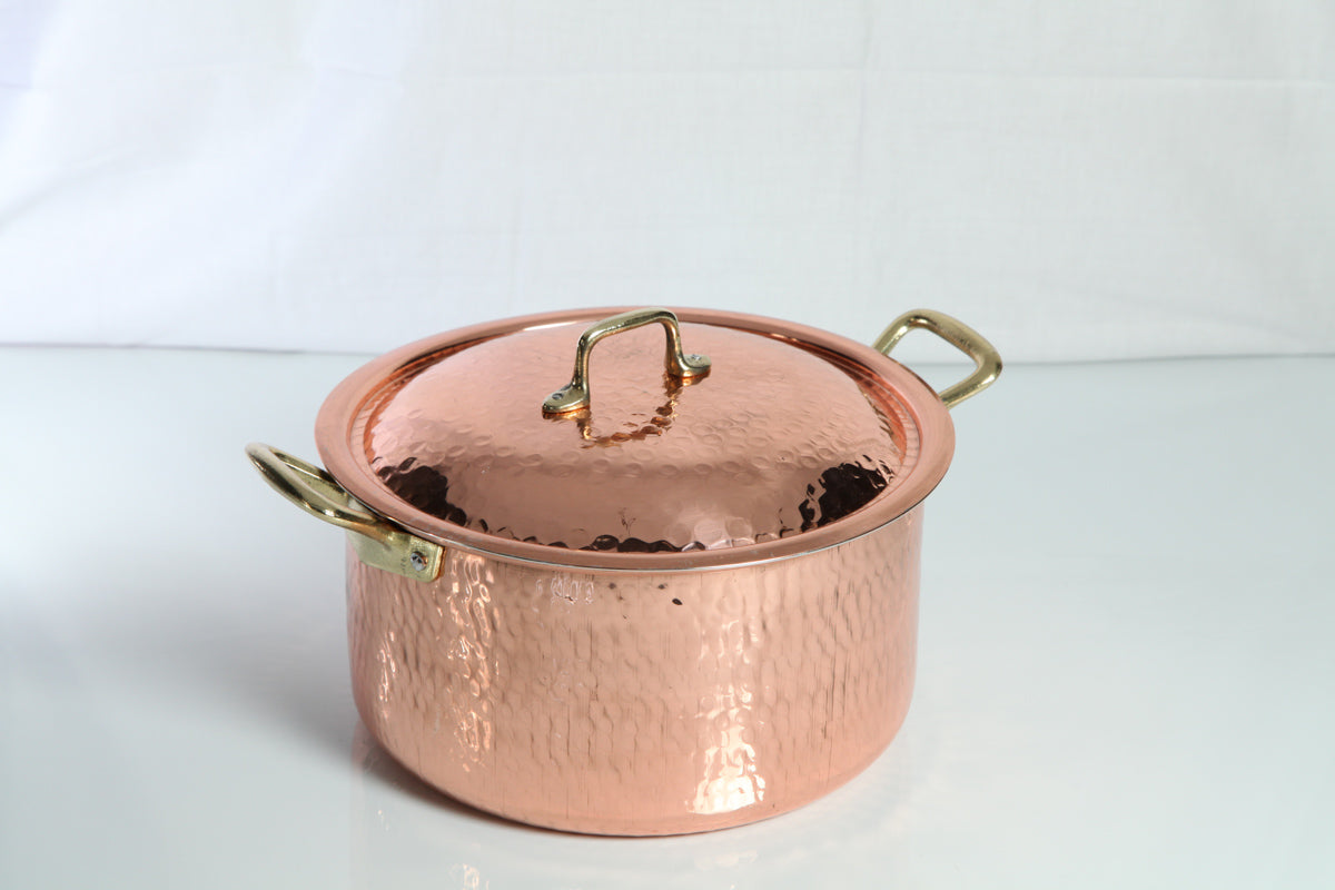 Professional Tinned Copper POT Made in Italy (Tall Saucepan)