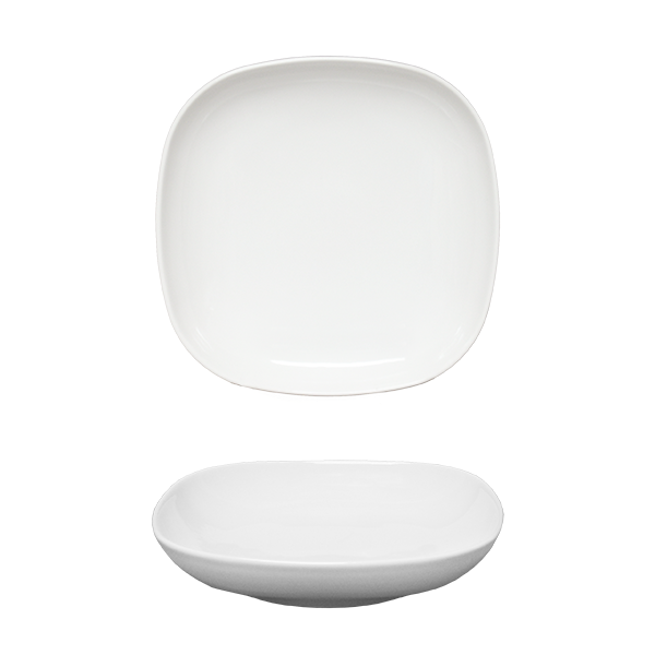 Saturnia Porcelain Danube White Plate 