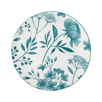 Tognana Servizio Tavola 18 Pezzi Madison Coralie Teal in Porcellana – Eleganza Mediterranea per 6 Persone