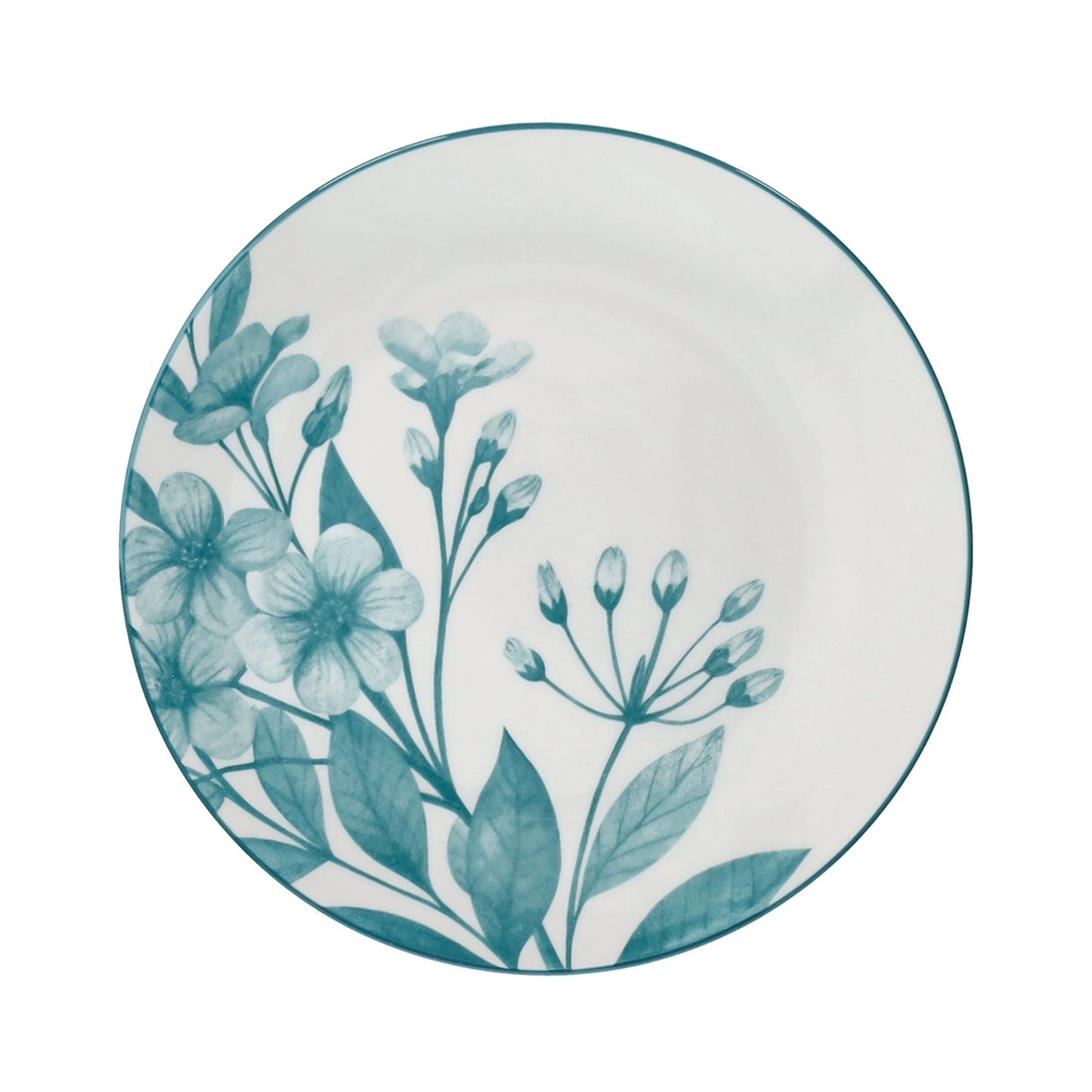 Tognana Servizio Tavola 18 Pezzi Madison Coralie Teal in Porcellana – Eleganza Mediterranea per 6 Persone