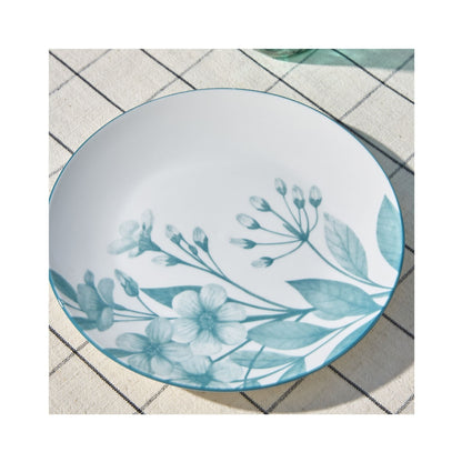 Tognana Servizio Tavola 18 Pezzi Madison Coralie Teal in Porcellana – Eleganza Mediterranea per 6 Persone