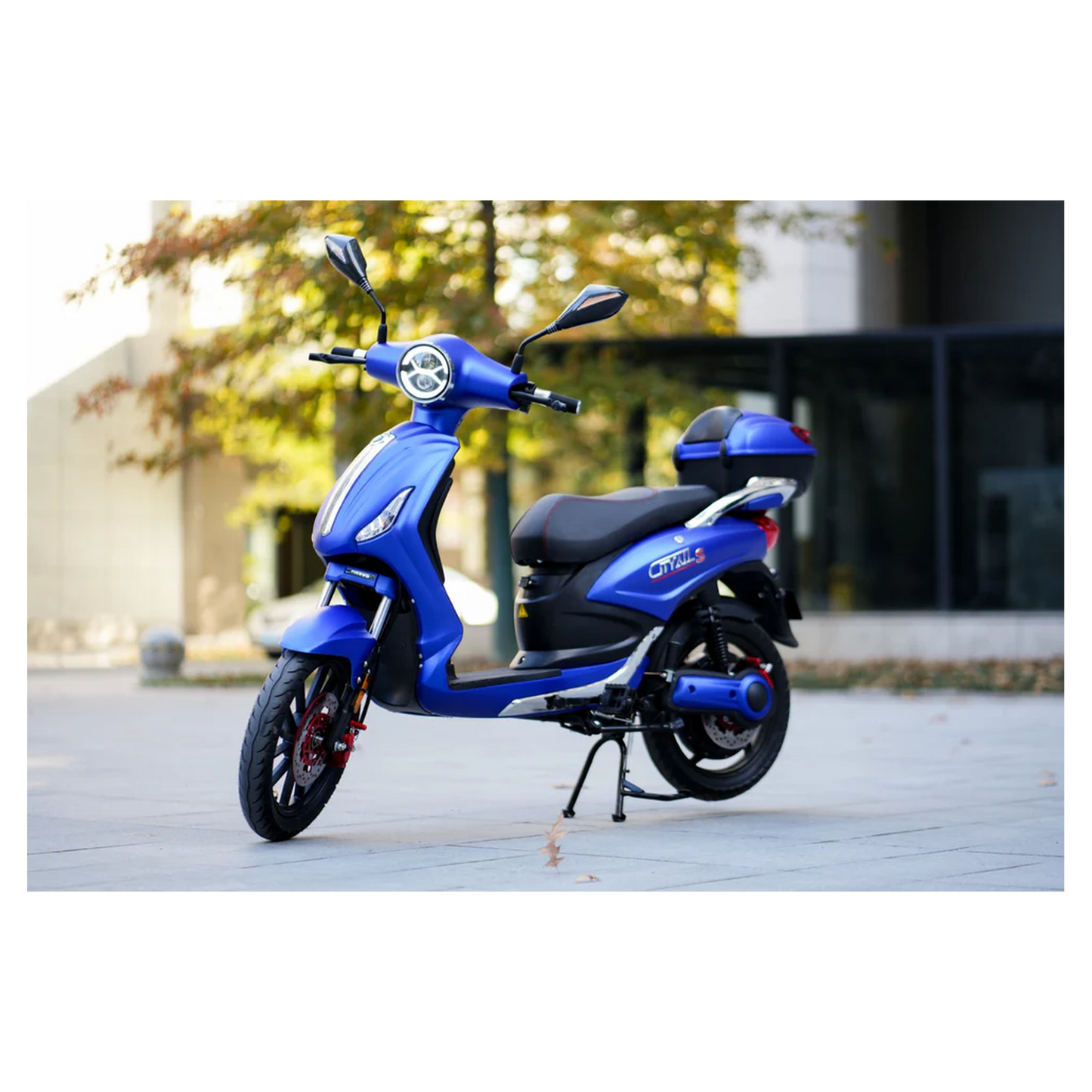 CityAll S Motorino Elettrico 1000W Blu Lucido – Scooter Elettrico 60V 20Ah Omologabile, Targabile con Bluetooth e NFC