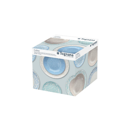 Tognana Servizio Tavola Madison Celine 18 Pezzi in Porcellana Multicolor – Set Piatti 6 Persone Adatto Anche a Lavastoviglie e Microonde