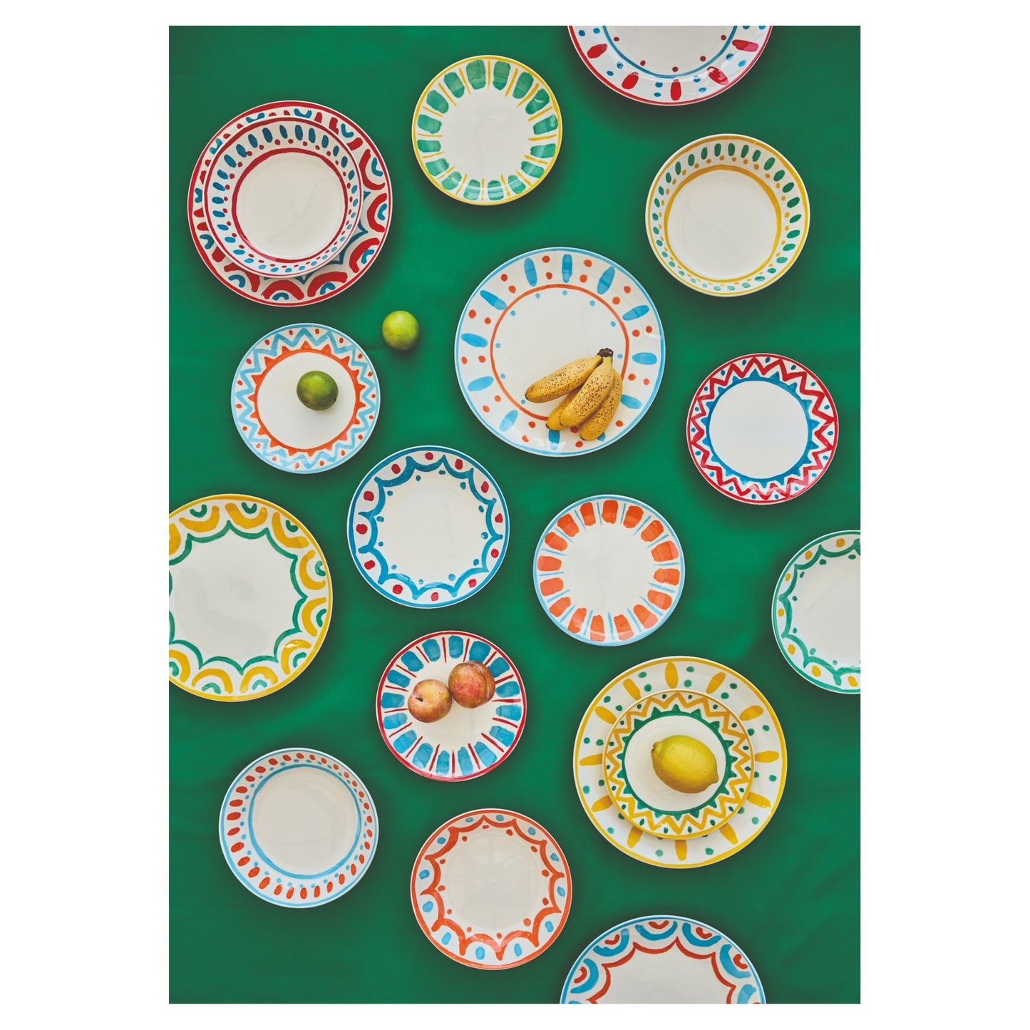 Tognana Servizio Tavola Madison Vietri 18 Pezzi in Porcellana Multicolor – Set Piatti 6 Persone Adatto Anche a Lavastoviglie e Microonde