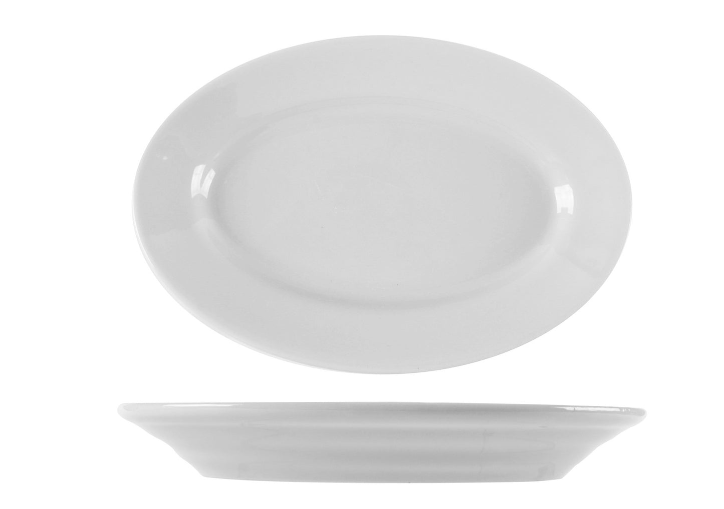 Piatto Bianco Tivoli Porcellana Saturnia Prima Scelta Made in Italy
