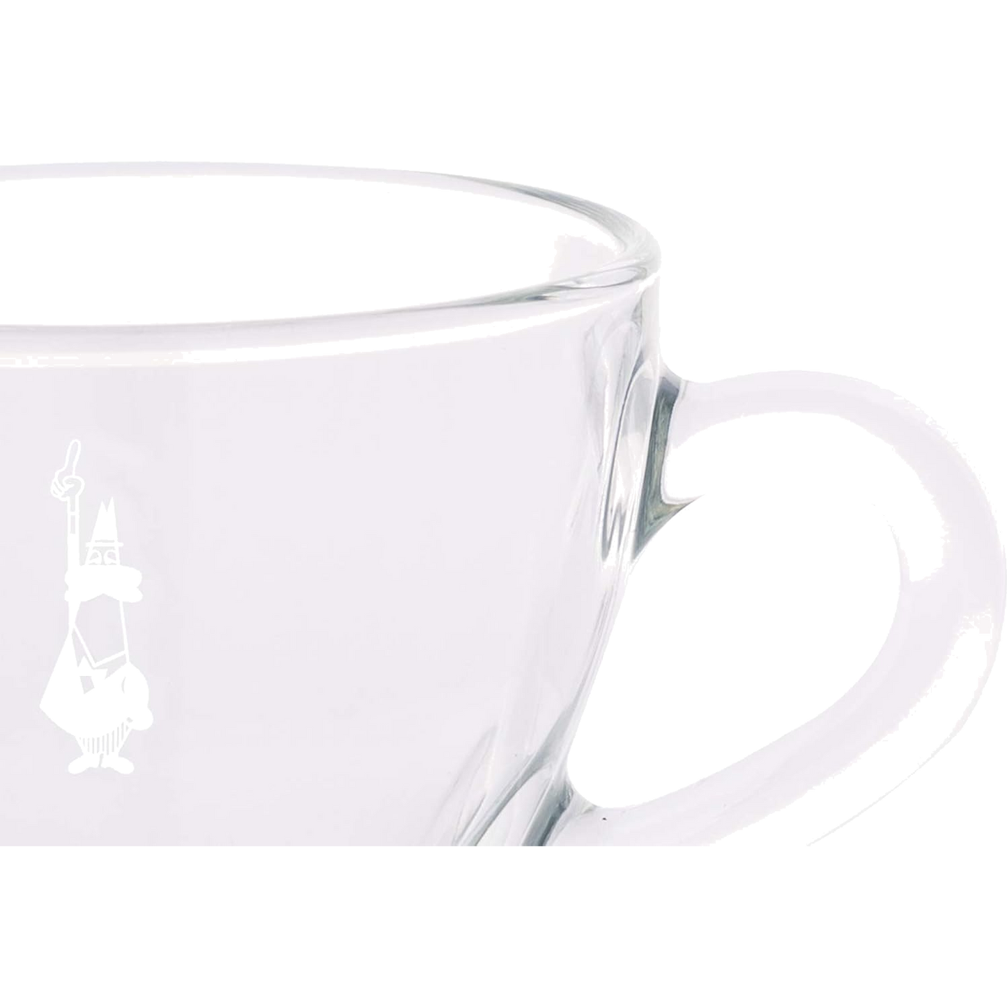Bialetti Set 2 Tazzine Espresso in Vetro con Piattino 75 ml – Tazze Caffè Trasparenti Eleganti Design Italiano