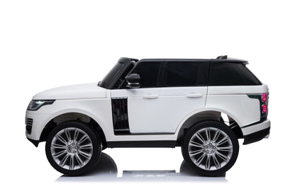 Macchina Elettrica per Bambini Range Rover 2 Posti Extralarge Ufficiale con Sedili in Pelle TV TOUCH Bluetooth e Radio (Gigante)