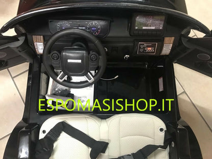 Macchina Elettrica per Bambini Range Rover 2 Posti Extralarge Ufficiale con Sedili in Pelle TV TOUCH Bluetooth e Radio (Gigante)