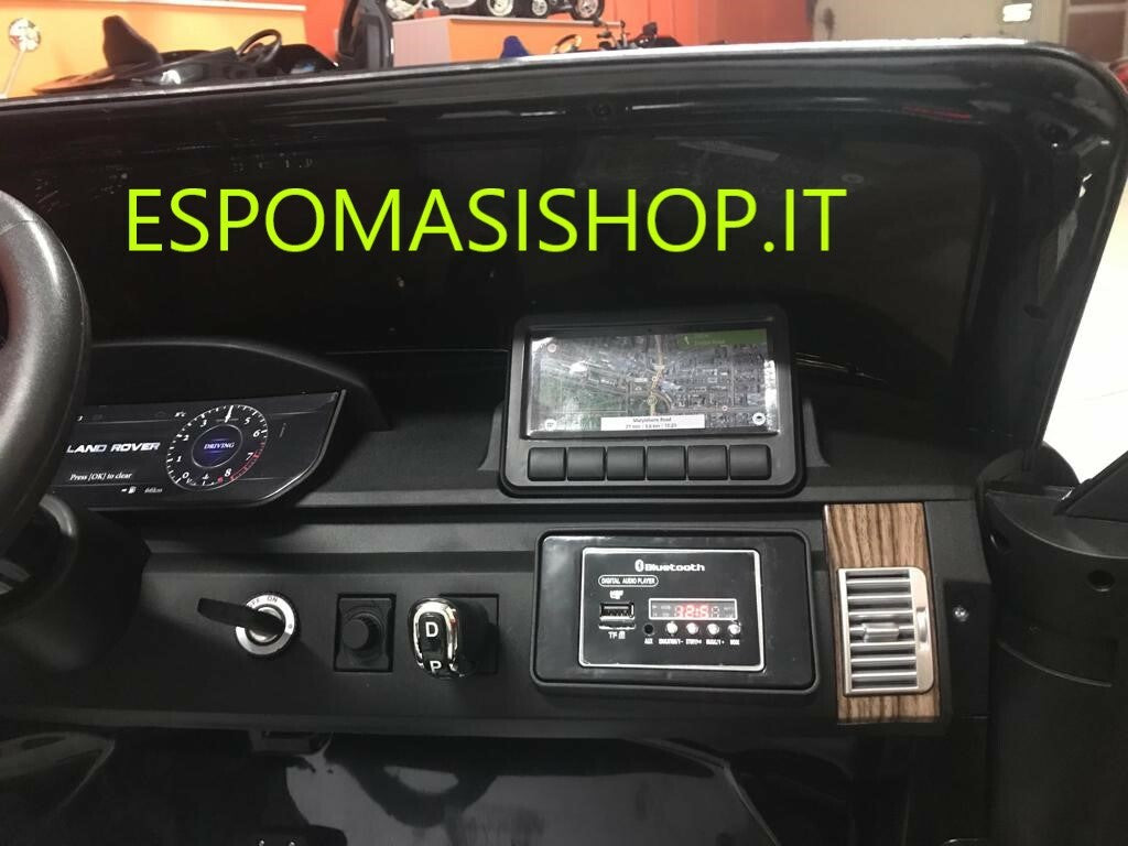 Macchina Elettrica per Bambini Range Rover 2 Posti Extralarge Ufficiale con Sedili in Pelle TV TOUCH Bluetooth e Radio (Gigante)