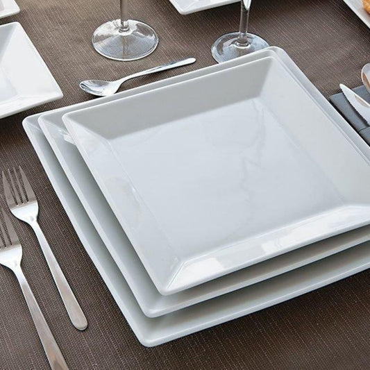 White Plate Kimi Porcelain Saturnia