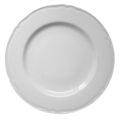 White Plate Prague Porcelain Saturnia